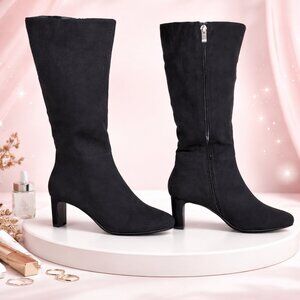 DREAM PAIRS Women's Chunky Heel Knee High Boots